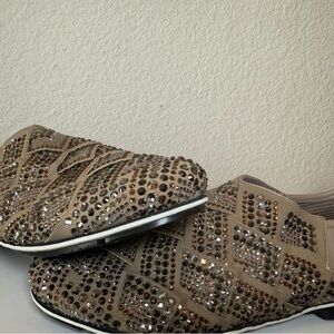 Ermanno Scervino Embellished Beige Flats